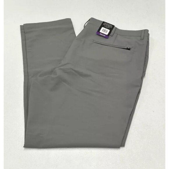 Banana Republic Mens Flat Front Pant Slim Fit Stretch Wicking Gray 40 x 34 NWT - Picture 4 of 6